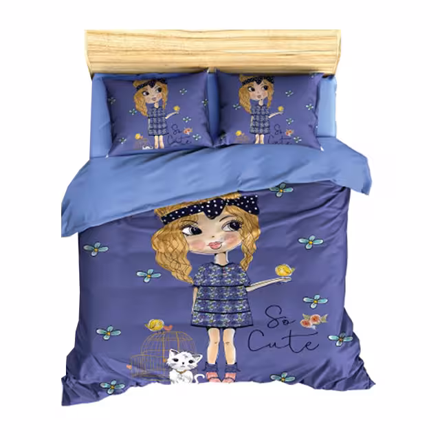 سرویس روتختی یک نفره کارینا مدل سه بعدی 6 تکه کد 1128