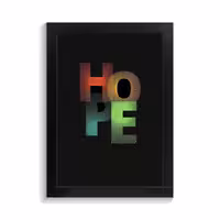 تابلو تایپوگرافی طرح hope کد PF-15047