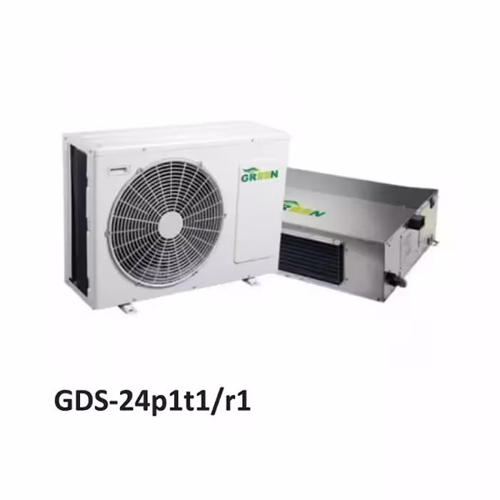 داکت اسپلیت کم مصرف گرین مدل GDS-24P1T1/R1 ظرفیت 24000