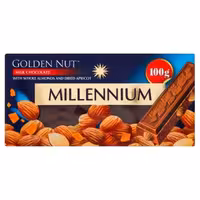 شکلات میلینیوم با مغز بادام درختی و کارامل – 100 گرم