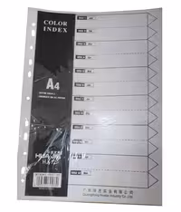 دیوایدر 12 برگی حروف انگلیسی