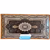 پشتی فرش ماشینی زمینه مشکی کد 72