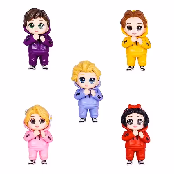 فیگور پرنسس هودی پوش 5 عددی