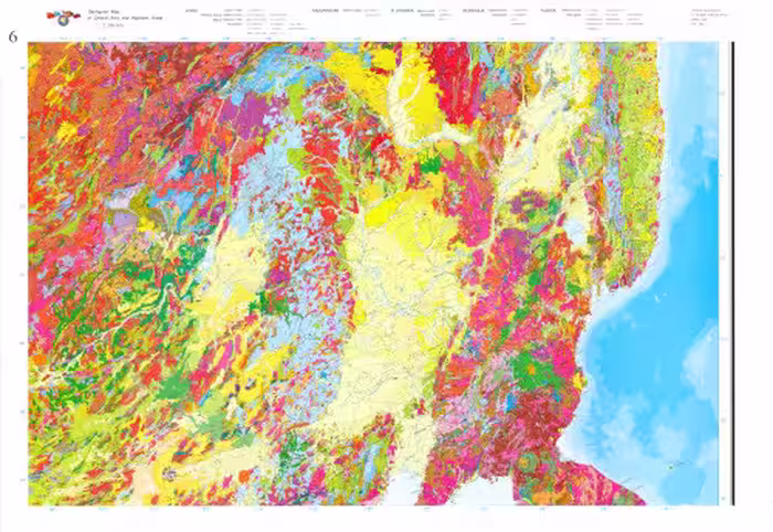 خرید و دانلود نسخه کامل کتاب Atlas of geological maps of Central Asia and adjacent areas, 1: 2 500 000, Part 2