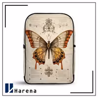 کوله پشتی مخمل پروانه کرم