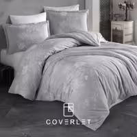 روتختی طوسی طرح گل کاوری دونفره مدل Arnor