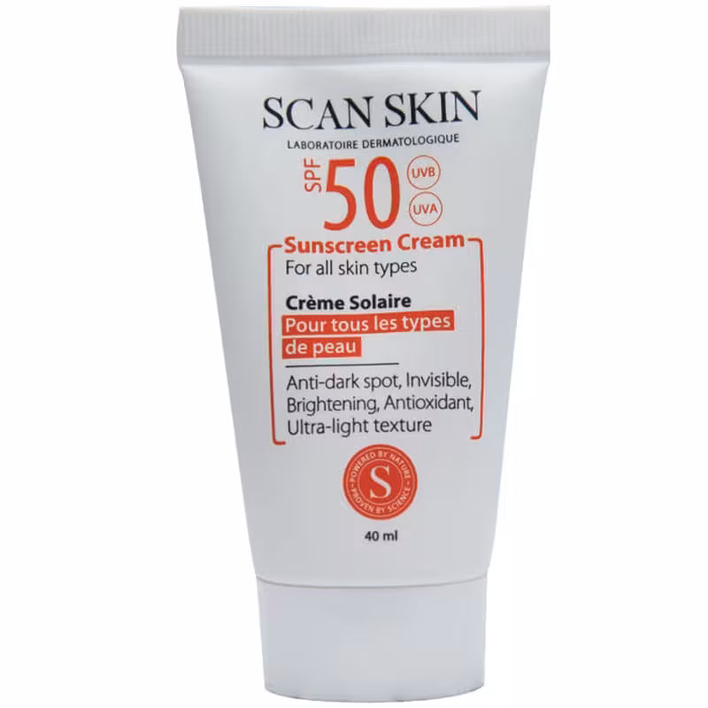 ضد آفتاب ضدلک اسکن اسکین Spf50 بی رنگ حجم 40میل