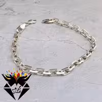 دستبند نقره ترک طرح دیپلمات دانه درشت D1237