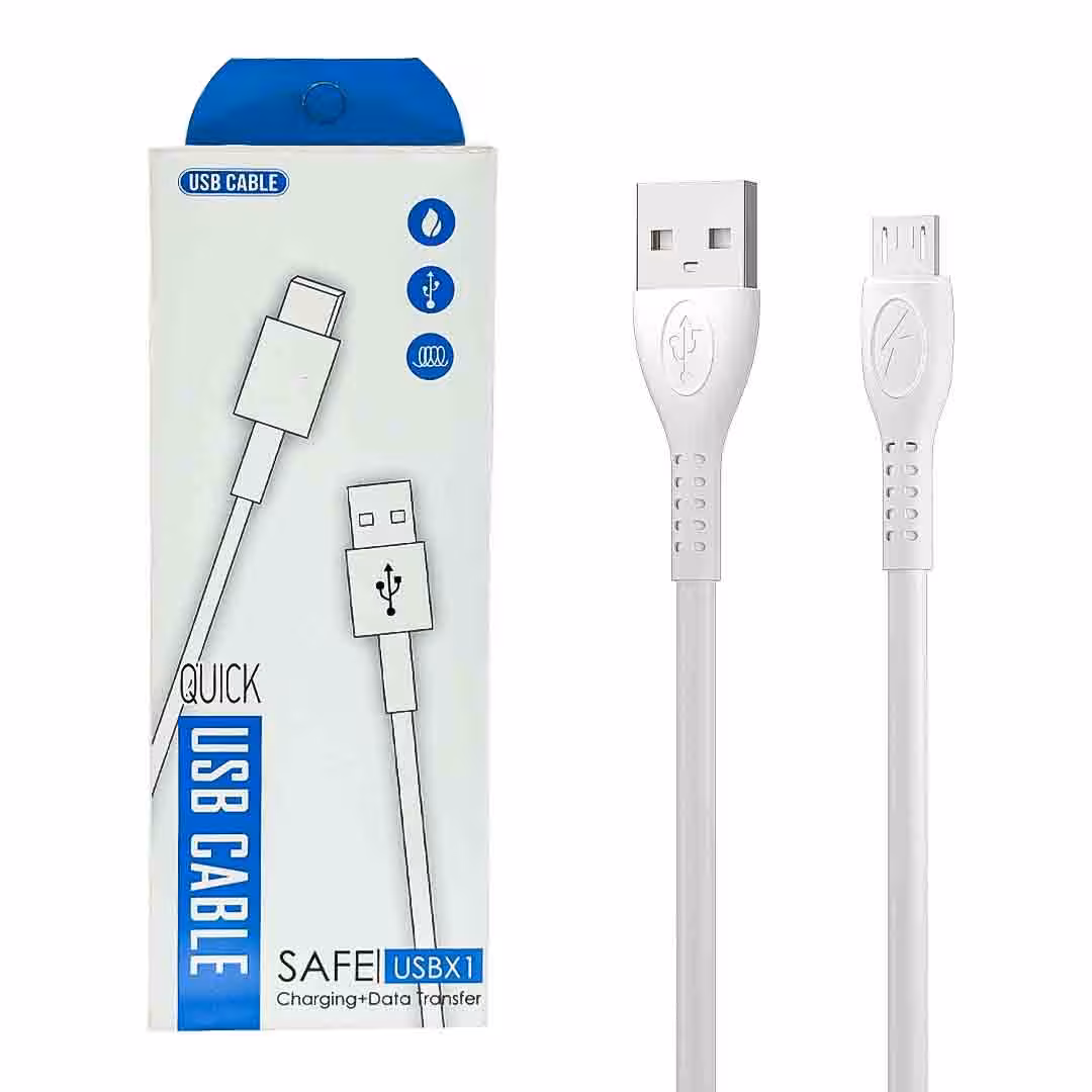 کابل اندروید   مدل   X1  پک آبی رنگ     ( فاقد گارانتی )