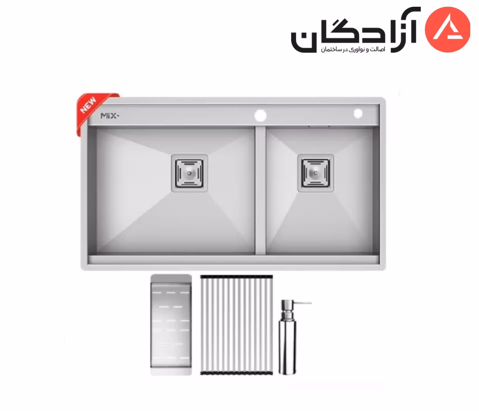 سینک دست‌ساز میکس پلاس مدل D290