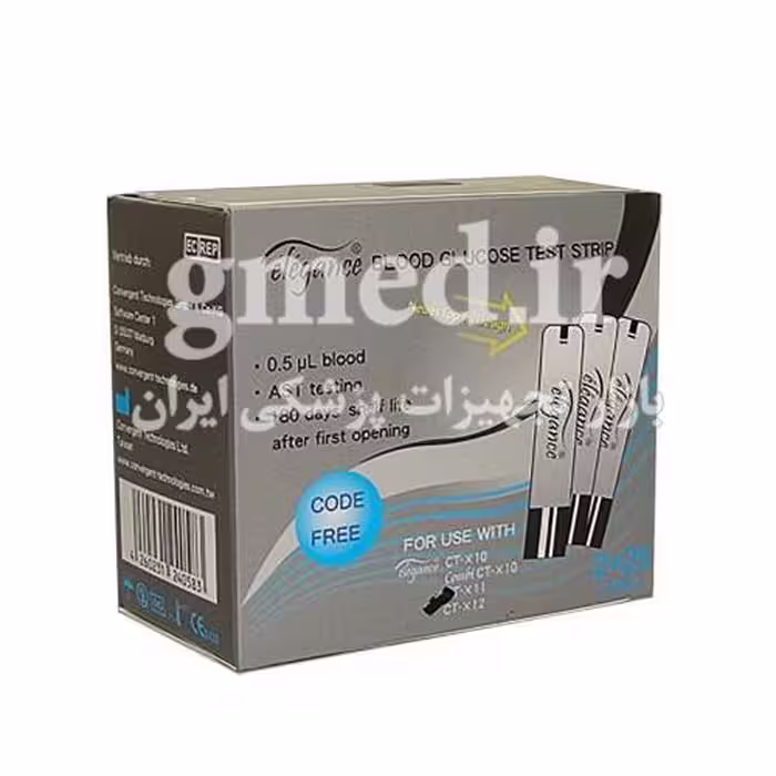 نوار تست قند خون 50 عددی الگانس elegance مدل test strip