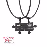 ست گردنبند عاشقانه مدل King &amp; Queen (ست دوتایی دوستی)