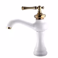 شیر روشویی اوج رامیلا سفید طلایی