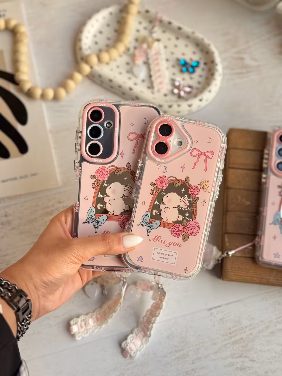 قاب خرگوش با بند ست