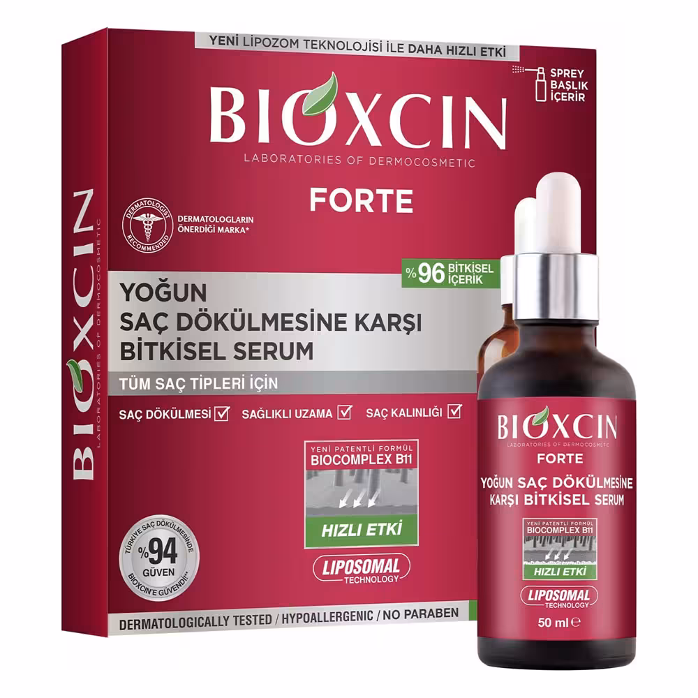 پک 3 عددی سرم گیاهی ضد ریزش مو بیوکسین مدل فورت حجم 50 میلی‌لیتر