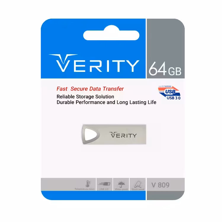 فلش 64 گیگ VERITY مدل USB3.0 V809