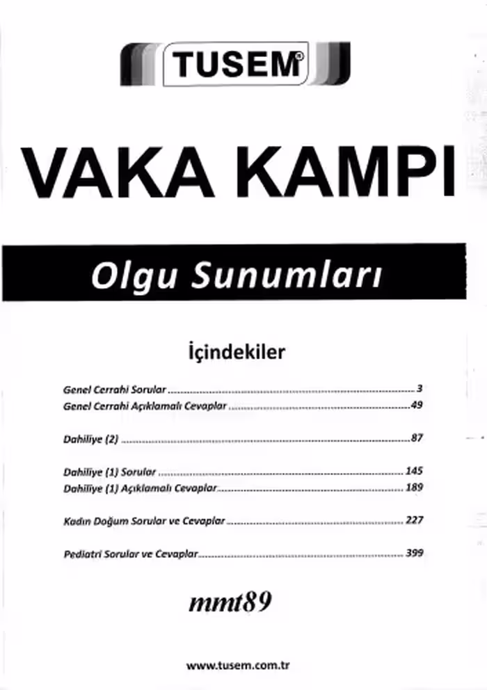 خرید و دانلود نسخه کامل کتاب Vaka Kampı Olgu Sunumları