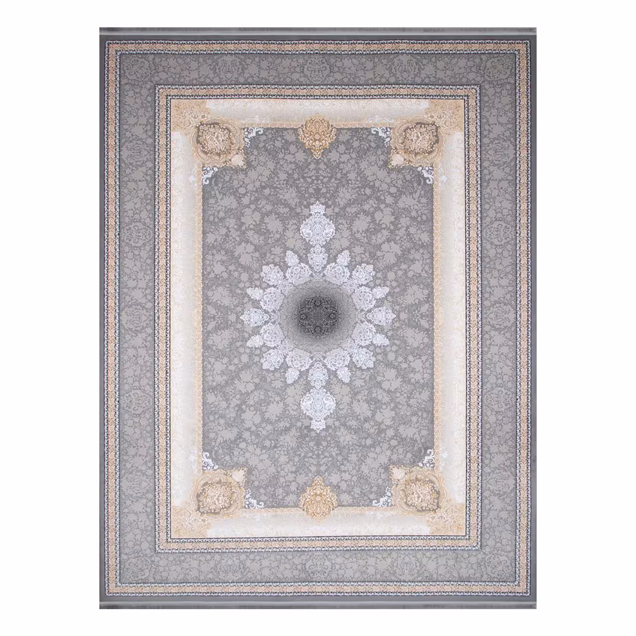 فرش ماشینی طرح سیلور کد 1455