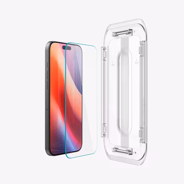 گلس آیفون 17/16 پرو مکس اسپیگن iPhone 17/16 Pro Max Screen Protector Glas.tR EZ Fit HD همراه با ابزار نصب