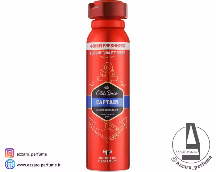 اسپری بدن مردانه اولدسپایس مدل Capitan حجم 150 میل
