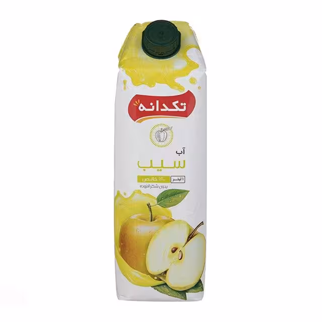 آب سیب تکدانه 1000 میلی لیتری
