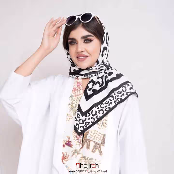 اطلاعات ، قیمت و خرید روسری نخی مینی اسکارف قواره 70 کد RO155