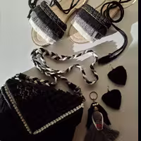 ست مکرومه بافی