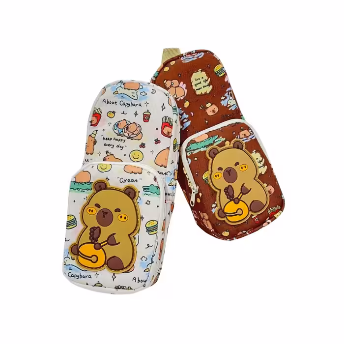 جامدادی طرح Capy Bara  دو زیپ