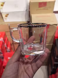 فنجان کار لب نقره