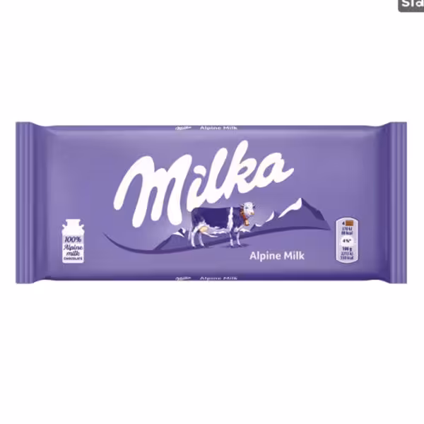شکلات milka با طعم شیری  حجم 87 گرم ساخت مجارستان