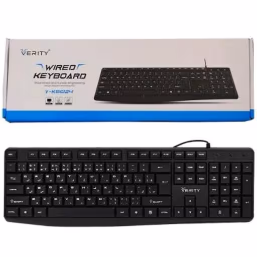 کیبورد سیم دار VERITY V-KB 6124