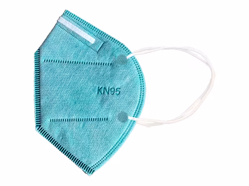 ماسک 5 لایه استاندارد KN95 (بسته 5 تایی سبز روشن)