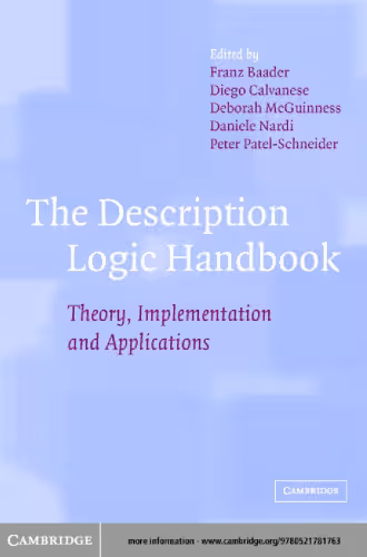 خرید و دانلود نسخه کامل کتاب The Description Logic Handbook: Theory, Implementation and Applications