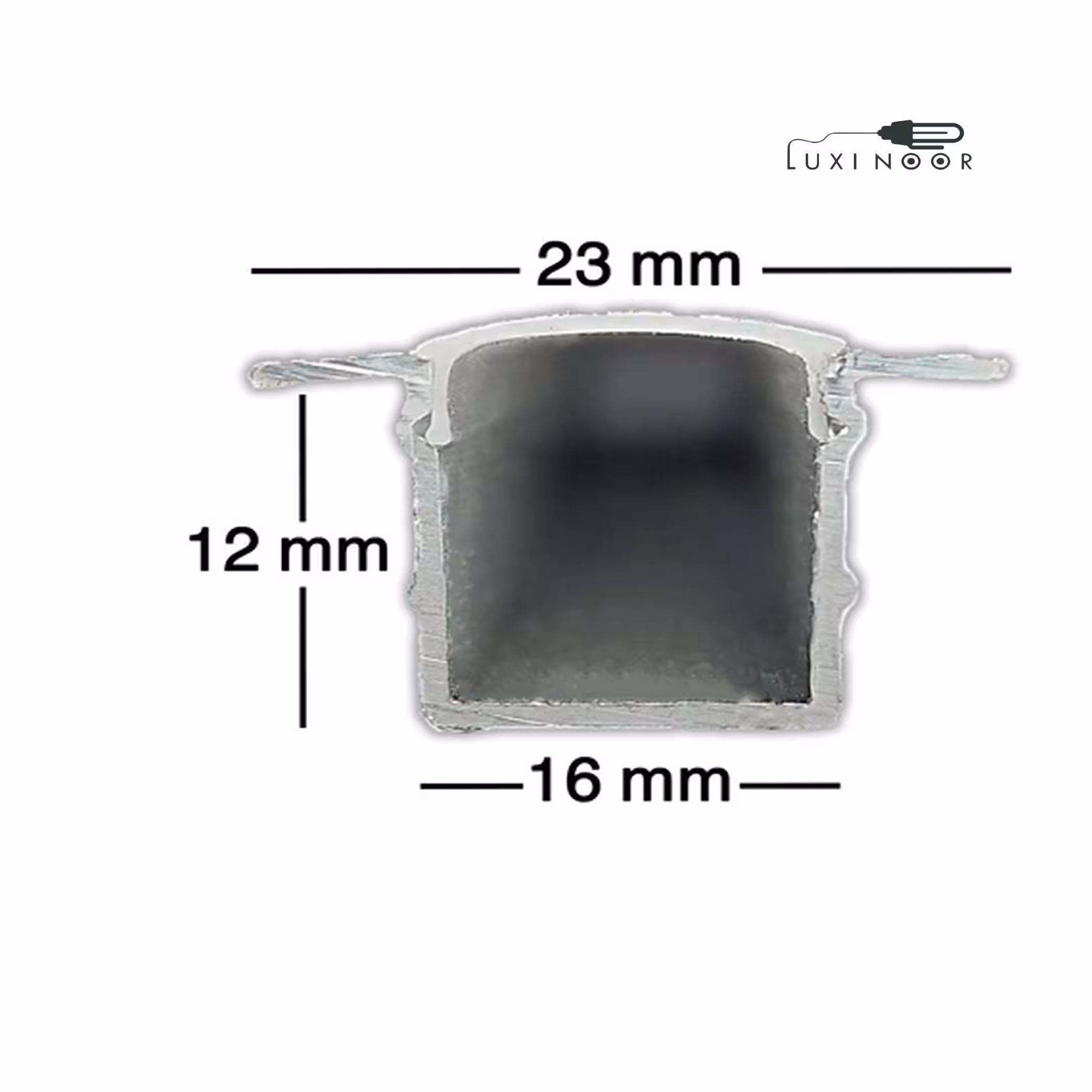 پروفیل چراغ خطی لاینر توکار کنافی 12 میل تک لاین- کد 3