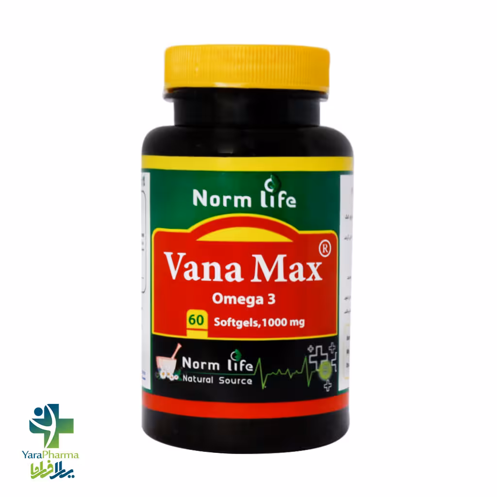 سافت ژل امگا 3 وانا مکس نورم لایف 1000 میلی گرم 60 عدد