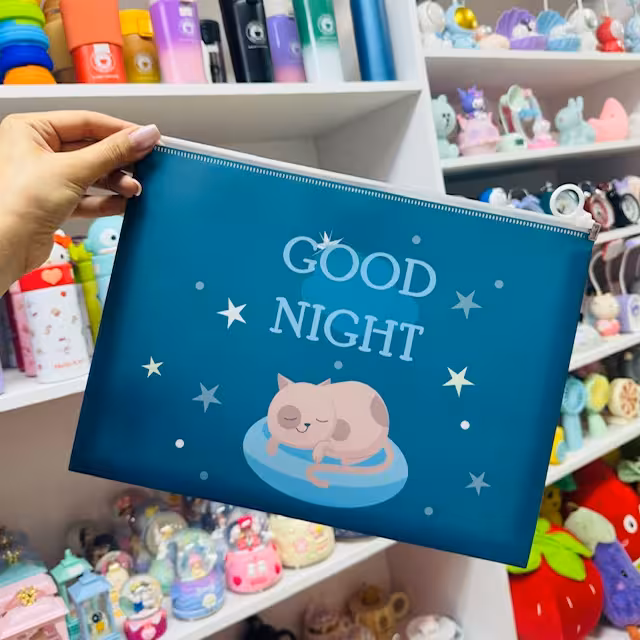 پوشه طلقی شفاف طرح گربه