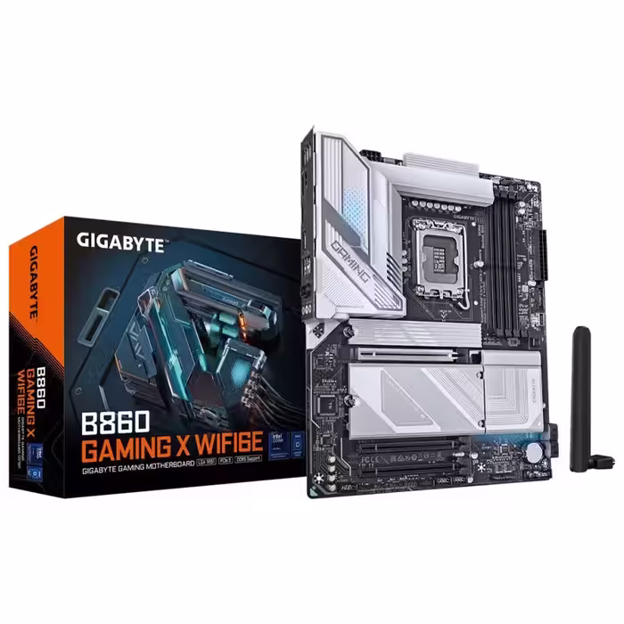 مادربرد گیگابایت مدل B860 GAMING X WIFI6E DDR5 با سوکت پردازنده LGA 1851
