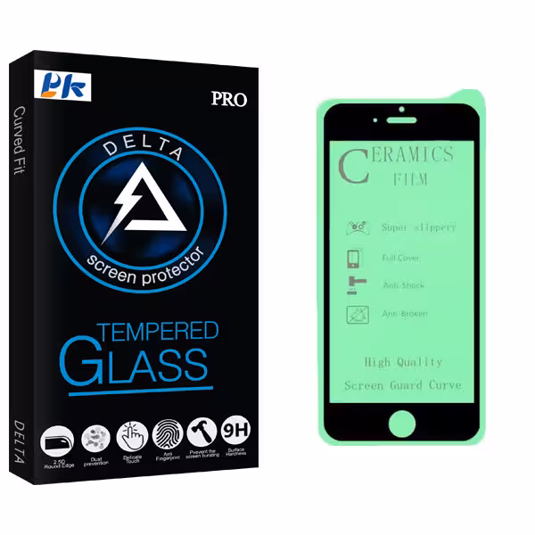 محافظ صفحه نمایش سرامیکی پی کی مدل Delta Glass مناسب برای گوشی موبایل اپل Iphone  6s/6