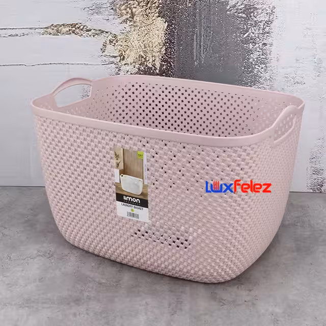 سبد رخت لیمون مدل متوسط طرح بافت