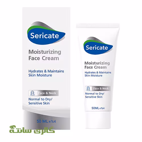 کرم مرطوب کننده صورت و گردن نرمال تا خشک سریکیت sericate کد KKPK0048