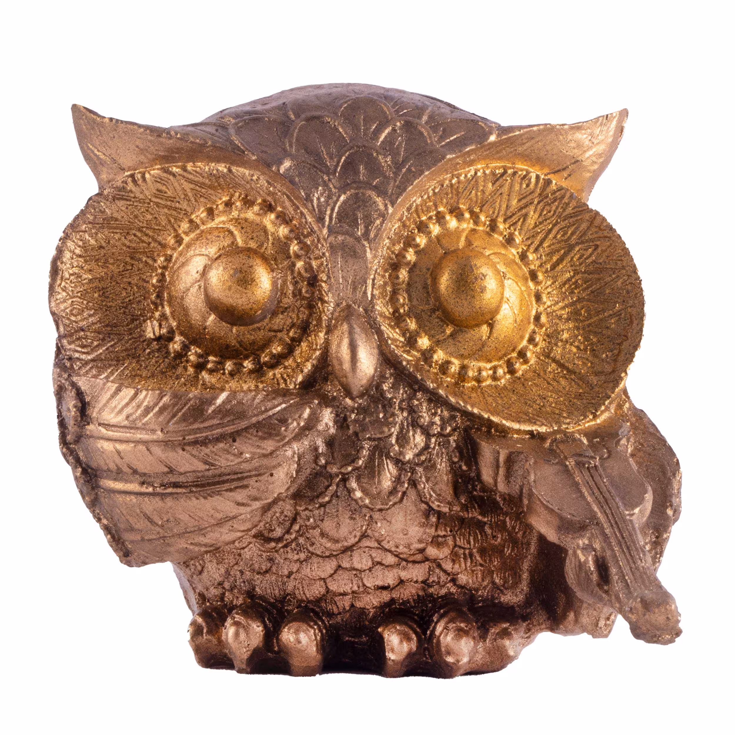 مجسمه پلی استر جغد نوازنده کد 855