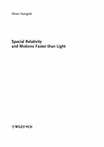 خرید و دانلود نسخه کامل کتاب Special Relativity and Motions Faster Than Light
