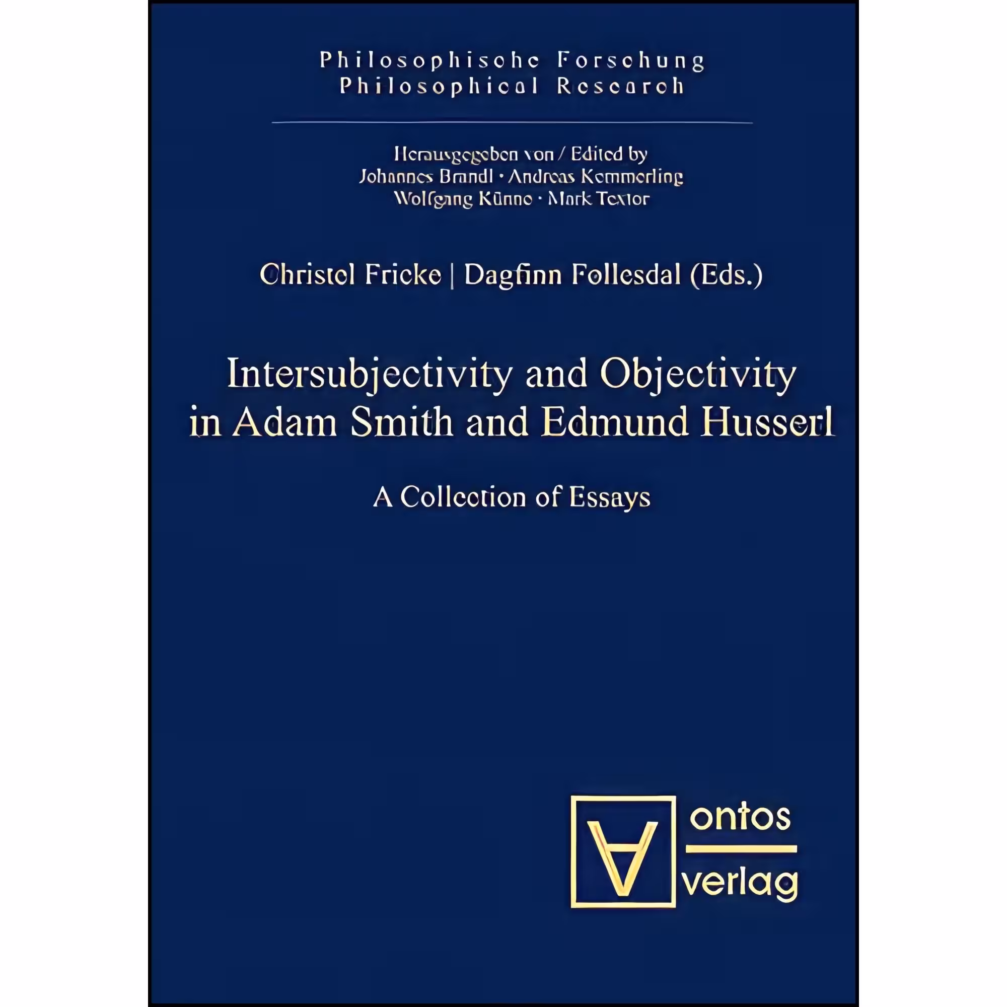 کتاب زبان اصلی Intersubjectivity and Objectivity in Adam Smith and Edmund Husser