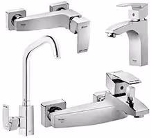 ست شیرالات شودر مدل باواریا کروم