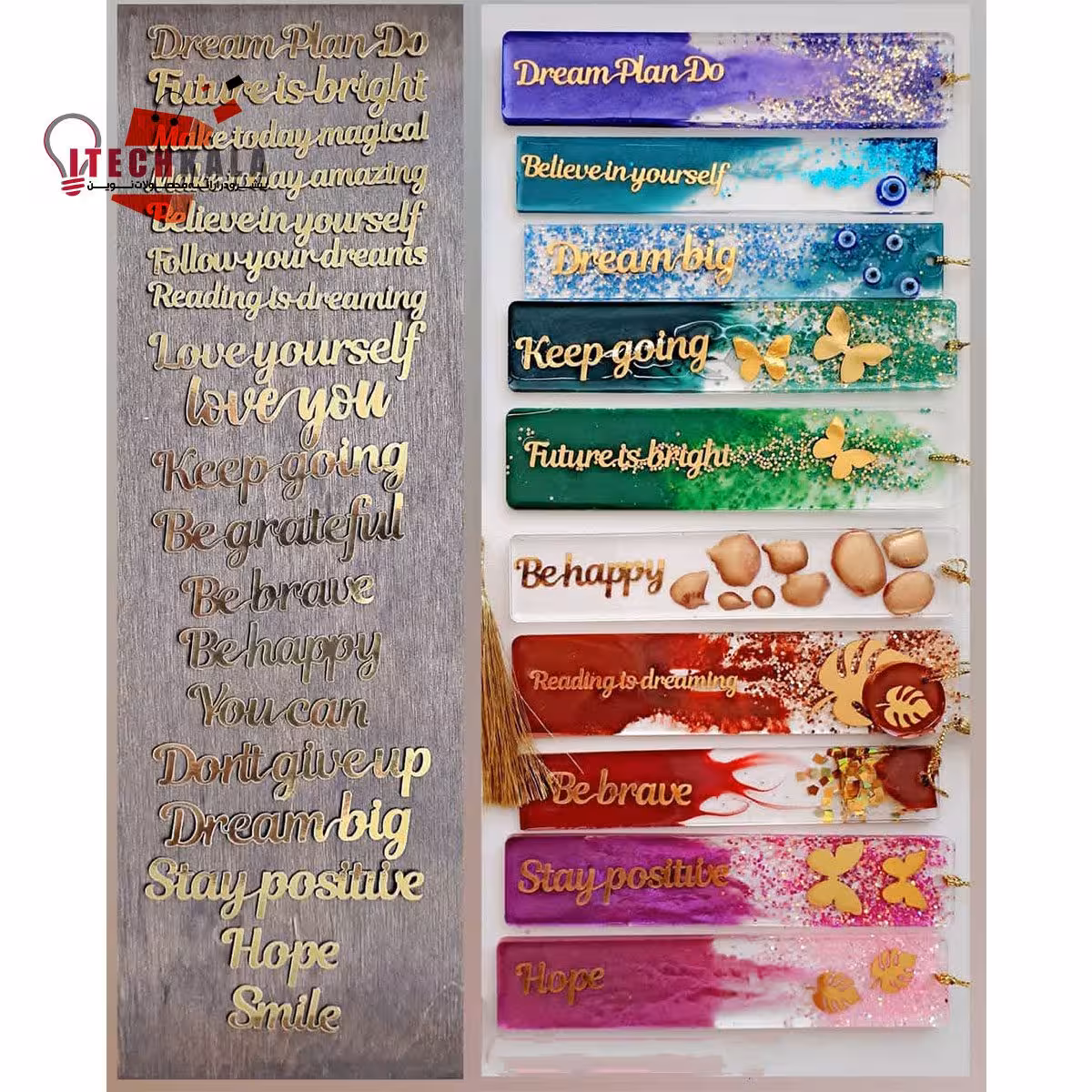 ورق طلایی جملات انگیزشی (19 عددی)