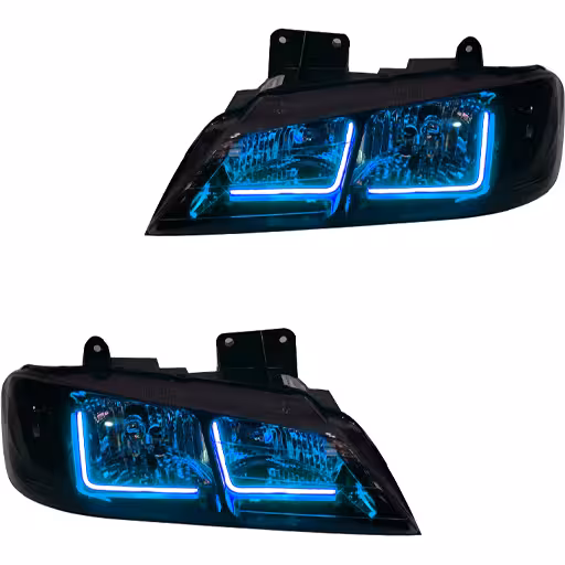 خرید چراغ جلو اسپرت پژو پارس مدرن مدل Neon-L آبی یخی داخل فابریک بدون موتور دو عددی | اتوموبی