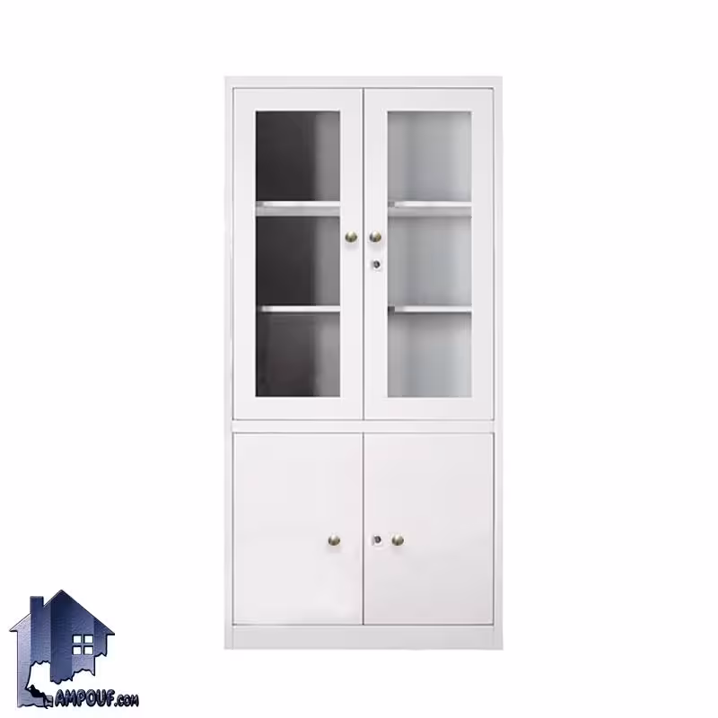 کمد کتابخانه نیم شیشه BCNF101