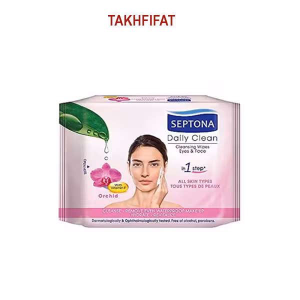 دستمال مرطوب سپتونا مدل Orchid بسته 20 عددی3