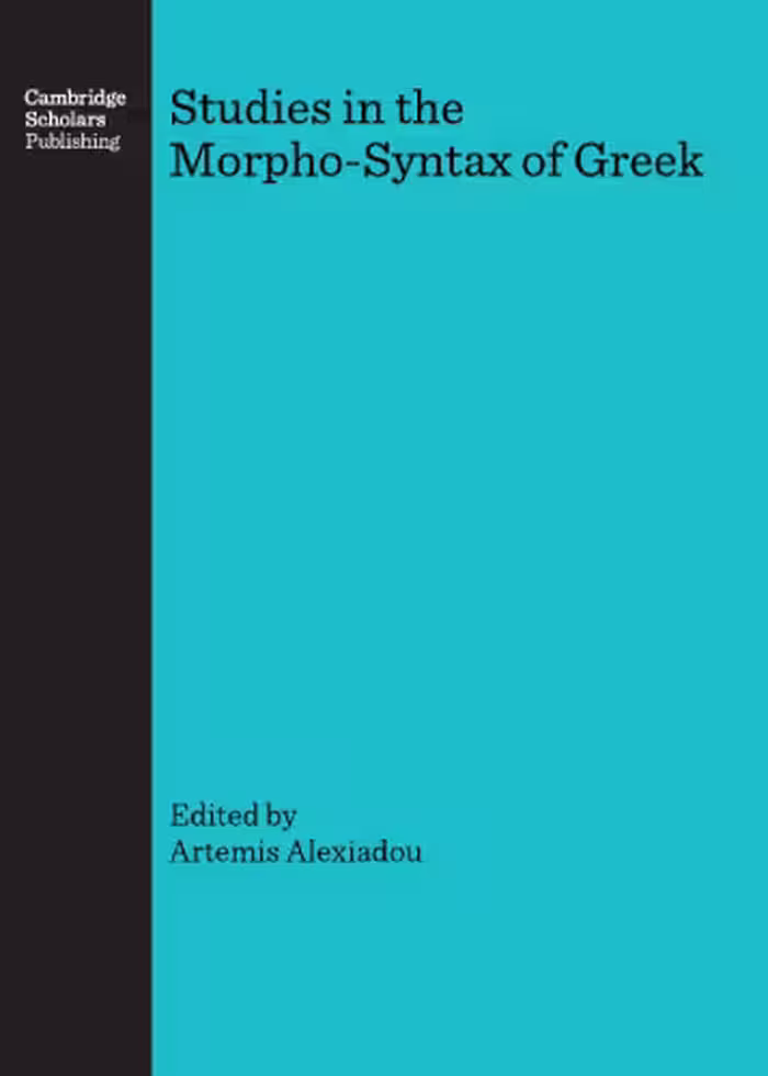 خرید و دانلود نسخه کامل کتاب Studies in the Morpho-Syntax of Greek
