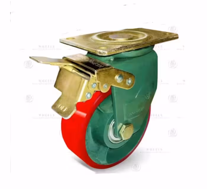 چرخ bls آمریکایی پلی یورتان ترمزدار 75 ( با متریال وارداتی و با ضمانت گروه صنعتی چرخش آریا)